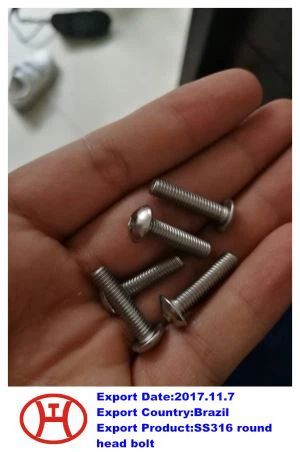 এসএস {{0} ound রাউন্ড হেড বোল্ট